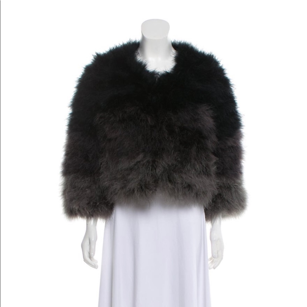 NWT Jocelyn feather fluffy jacket so rock n roll!